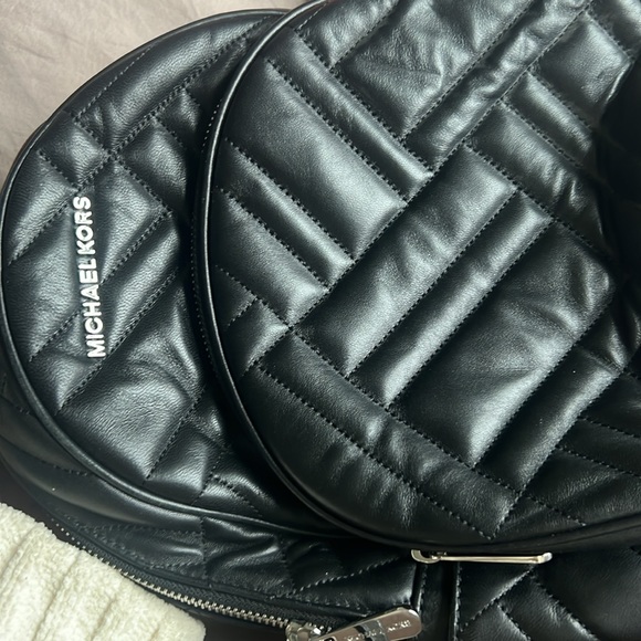 Black Michael Kors book bag purse